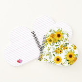 Waterverf Zonnebloem 8 Notitieboek (Binnen)