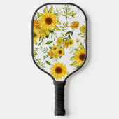 Waterverf Zonnebloem 8 Pickleball Paddle (Voorkant)