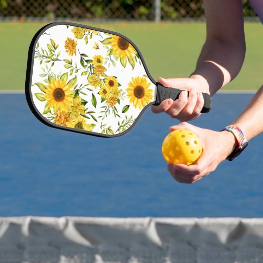 Waterverf Zonnebloem 8 Pickleball Paddle (Insitu)