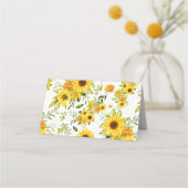 Waterverf Zonnebloem 8 Plaatskaartje (Achterkant)