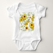 Waterverf Zonnebloem 8 Romper (Voorkant)