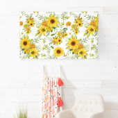 Waterverf Zonnebloem 8 Spandoek (Insitu)