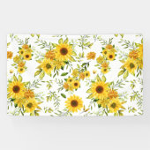 Waterverf Zonnebloem 8 Spandoek (Horizontaal)