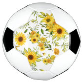 Waterverf Zonnebloem 8 Voetbal (Gedraaid)