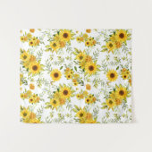 Waterverf Zonnebloem 8 Wandkleed (Voorkant (horizontaal))