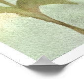 Waterverf Zonnebloem Art Print (Hoek)