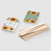 Waterverf Zonnebloem Baby shower Handwaaier (Niet-gemonteerd)