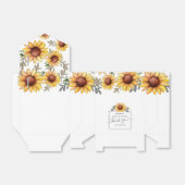 Waterverf Zonnebloem Baby shower Hartelijk dank Bedankdoosjes (Uitgevouwen)