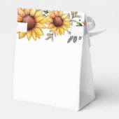 Waterverf Zonnebloem Baby shower Hartelijk dank Bedankdoosjes (Achterkant)