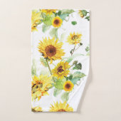 Waterverf Zonnebloem Bad Handdoek (Handdoek)