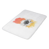 Waterverf Zonnebloem Badmat (Gekanteld)