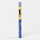 Waterverf Zonnebloem Batik Blue en Gele Floral Case-Mate iPhone Case (Achterkant/rechts)