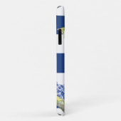 Waterverf Zonnebloem Blauw in Witte stripper Case-Mate iPhone Case (Achterkant/rechts)