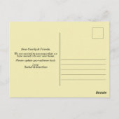 Waterverf Zonnebloem Bloemen Eenvoudig We zijn ver Briefkaart (Achterkant)