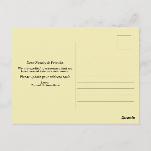 Waterverf Zonnebloem Bloemen Eenvoudig We zijn ver Briefkaart (Achterkant)