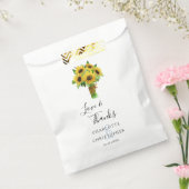 waterverf zonnebloem boeket bedankzakje (Gezegeld)