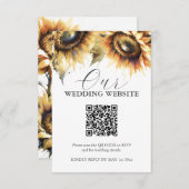 Waterverf Zonnebloem Bruiloft Behuizing Kaarten (Voorkant / Achterkant)