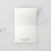 Waterverf zonnebloem bruiloft dank u kaart (Binnen)