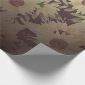 Waterverf Zonnebloem Cadeaupapier (Hoek)