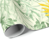 Waterverf Zonnebloem Cadeaupapier (Rol Hoek)