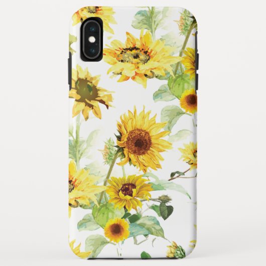 Waterverf Zonnebloem Case-Mate iPhone Case (Achterkant)