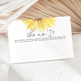 Waterverf zonnebloem die ik vrijgezellenfeest spel briefpapier