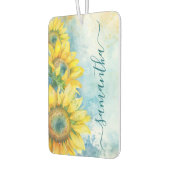 Waterverf Zonnebloem Donker Blauwgroen Girly Signa Luchtverfrisser (Links)