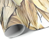 Waterverf Zonnebloem Elegant Collectie Cadeaupapier (Rol Hoek)