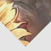 Waterverf Zonnebloem Elegant Collectie Tissuepapier (Detail)