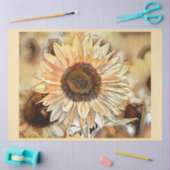 Waterverf Zonnebloem Elegant Collectie Tissuepapier (Craft)