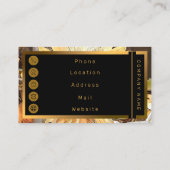 Waterverf Zonnebloem Elegant Collectie Visitekaartje (Achterkant)