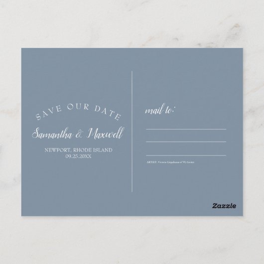 Waterverf Zonnebloem Eucalyptus Bewaar de datum Briefkaart (Achterkant)