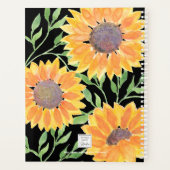 Waterverf Zonnebloem Gepersonaliseerd 2023 Planner (Achterkant)