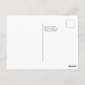 Waterverf Zonnebloem Hartelijk dank Briefkaart (Achterkant)