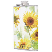 Waterverf Zonnebloem Heupfles (Links)