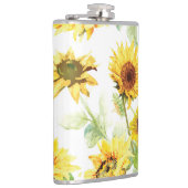 Waterverf Zonnebloem Heupfles (Rechts)