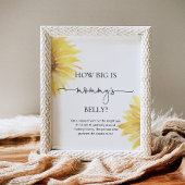 Waterverf zonnebloem hoe groot is het buikspel van poster