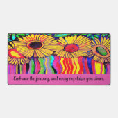 WATERVERF ZONNEBLOEM IN FUNKY STRIPE DESIGN BUREAUMAT (Voorkant)