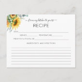 Waterverf Zonnebloem Kaart (Voorkant)