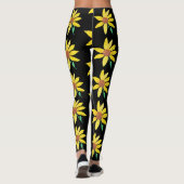 Waterverf Zonnebloem Kreukzout met handschilderd Leggings (Achterkant)