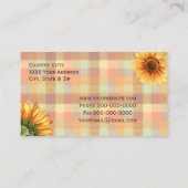 Waterverf Zonnebloem Land Play Visitekaartje (Achterkant)