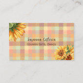 Waterverf Zonnebloem Land Play Visitekaartje (Voorkant)