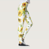 Waterverf Zonnebloem Leggings (Rechts)