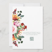 Waterverf Zonnebloem Lente Zomer Herfst Huwelijk Kaart (Achterkant)