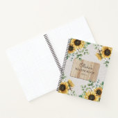 Waterverf Zonnebloem Linnen Hout Recept Boek (Binnen)