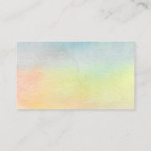 Waterverf Zonnebloem Luier Raffle Baby shower Informatiekaartje (Achterkant)