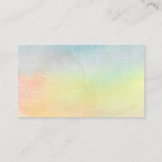 Waterverf Zonnebloem Luier Raffle Baby shower Informatiekaartje (Achterkant)