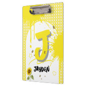 Waterverf Zonnebloem met Vlinders Klembord (Links)