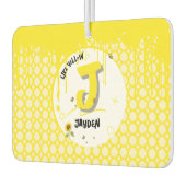 Waterverf zonnebloem met vlinders zoals geel luchtverfrisser (Links)