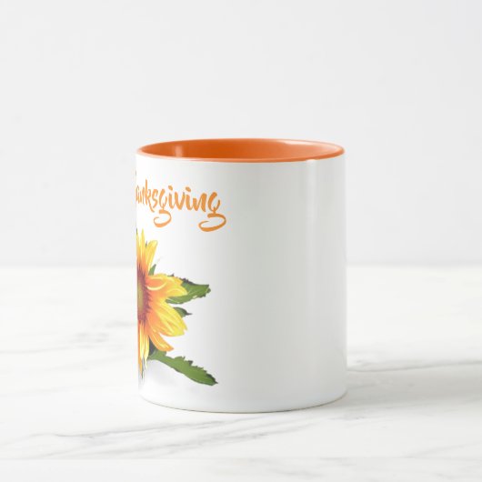 Waterverf zonnebloem mok (Midden)